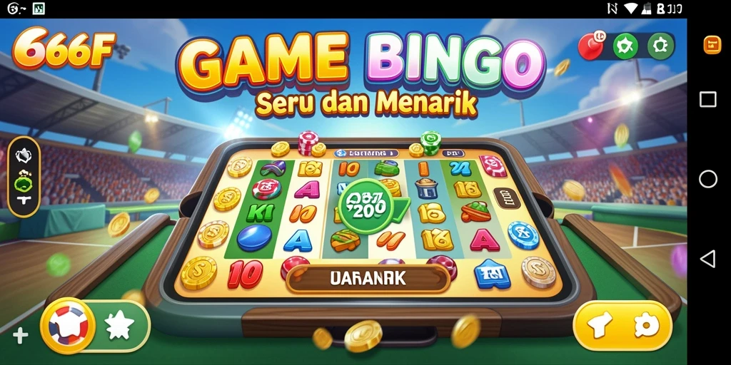 Tampilan gameplay seru dari aplikasi Bingo 666F yang menarik.