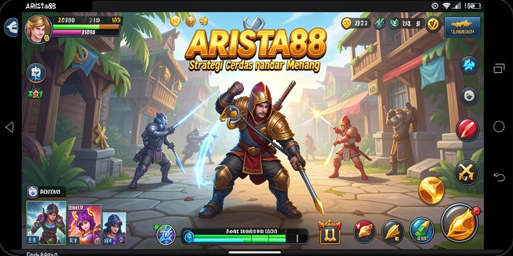 Tampilan gameplay ARISTA88 yang menegangkan dan penuh strategi.
