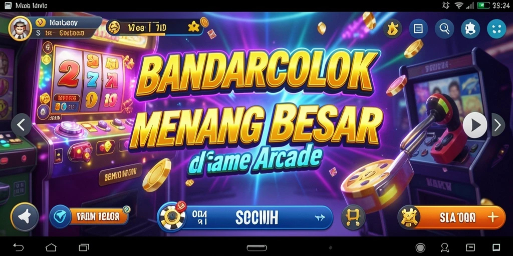 Tampilan gameplay seru dalam BANDARCOLOK yang penuh aksi.