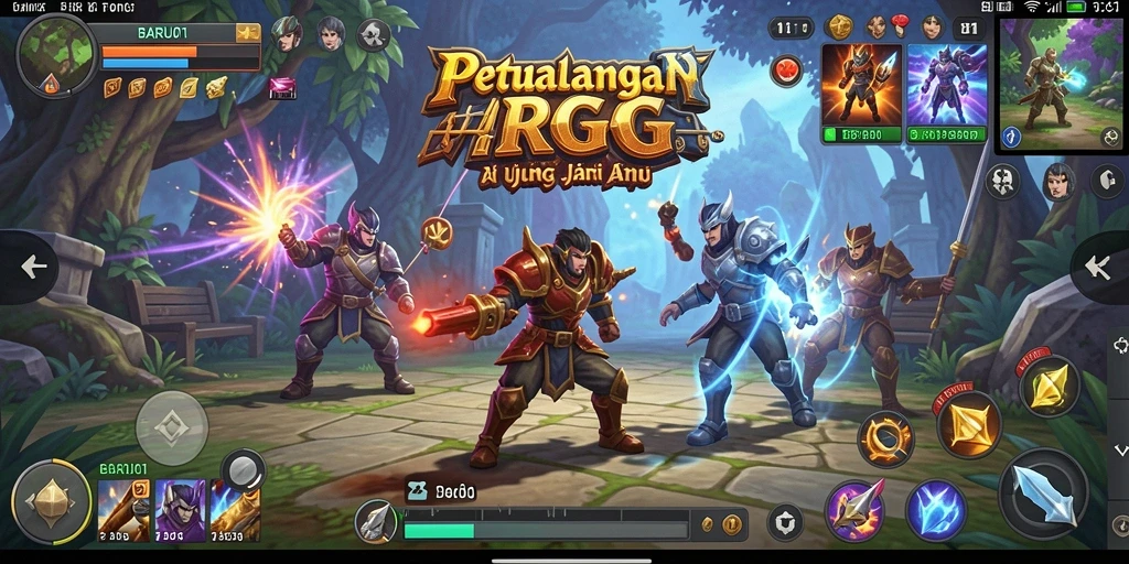 Tampilan gameplay BARU01 dengan aksi pertarungan yang seru.