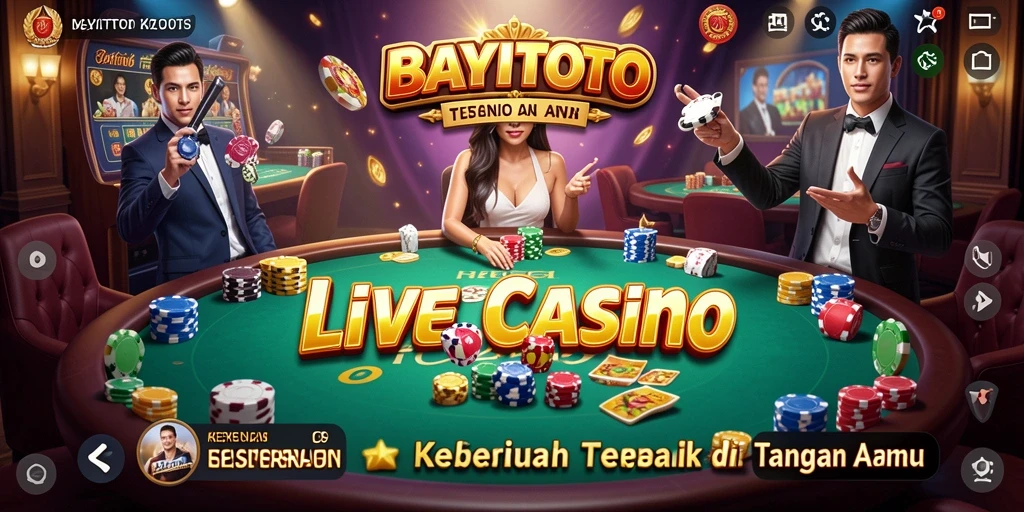 Tampilan menarik dari gameplay Live Casino di BAYITOTO.