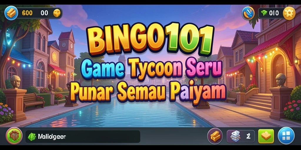 Screenshot menampilkan kawasan bingo yang megah dan gameplay yang seru.