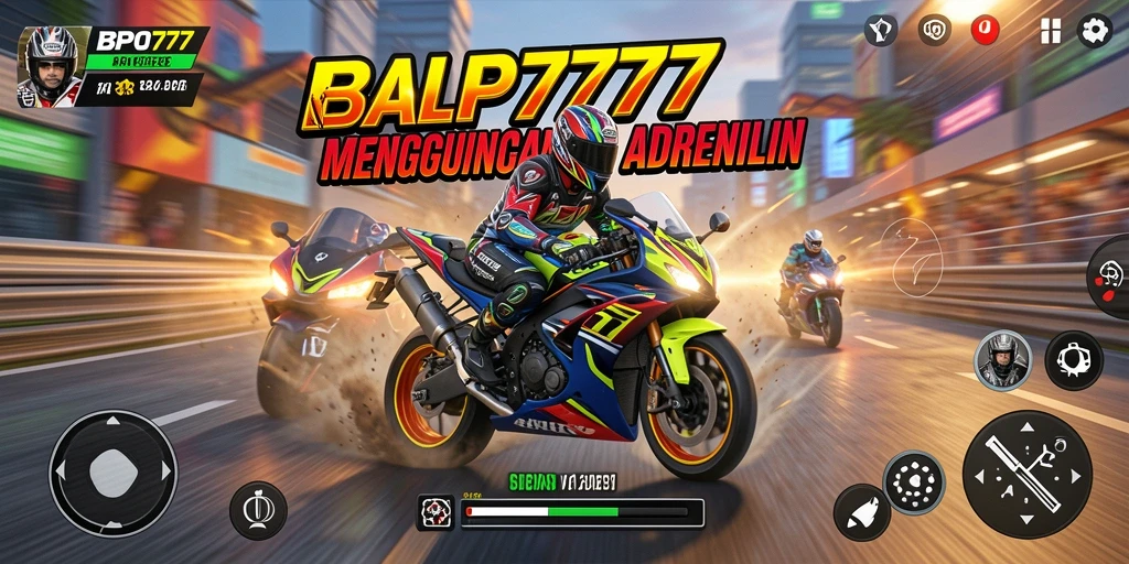 Gameplay epik BPO777 dalam balapan motor yang mendebarkan.