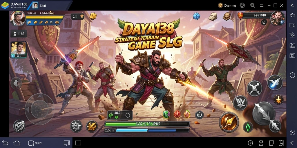 Screenshot gameplay DAYA138 dengan aksi pertempuran yang intens.