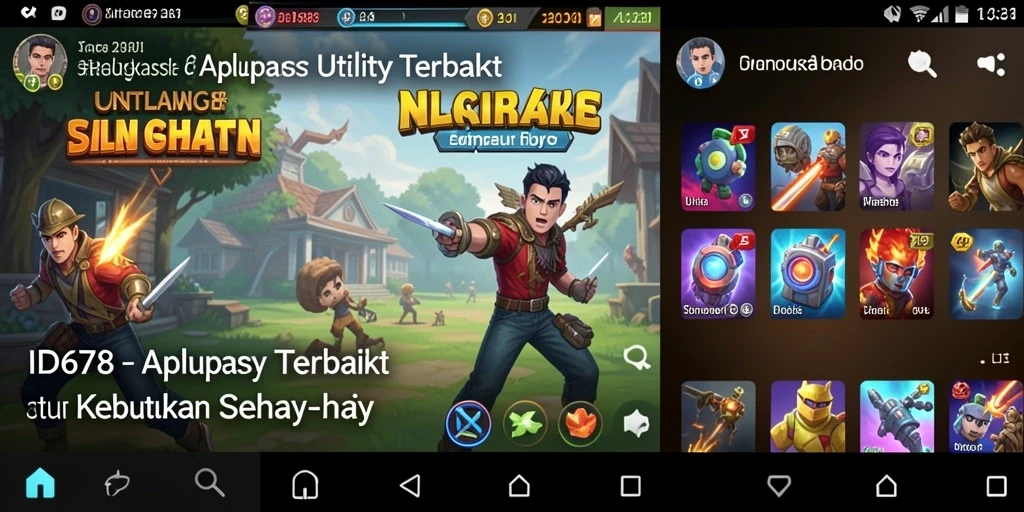 Tampilan antarmuka ID678 yang intuitif dan efisien.