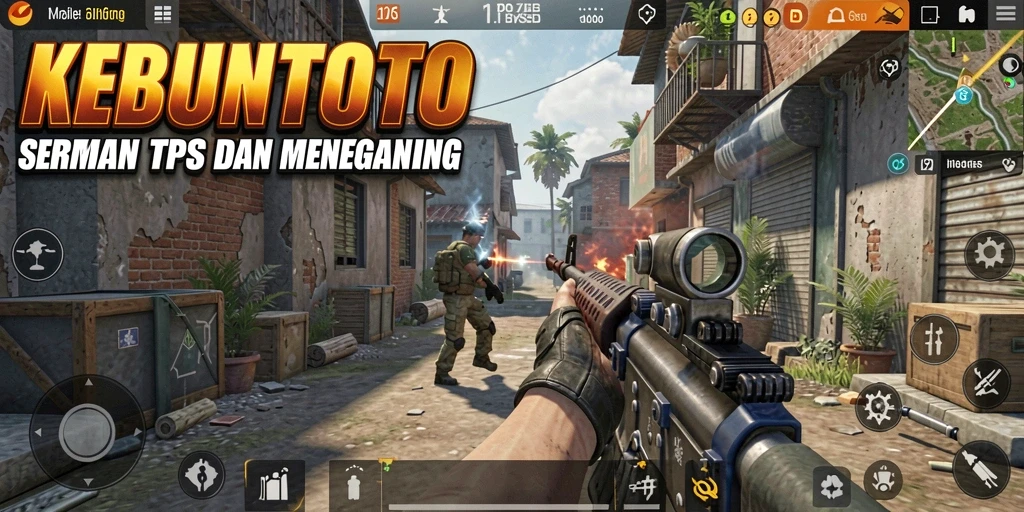 Screenshot utama menunjukkan gameplay intens dari KEBUNTOTO.
