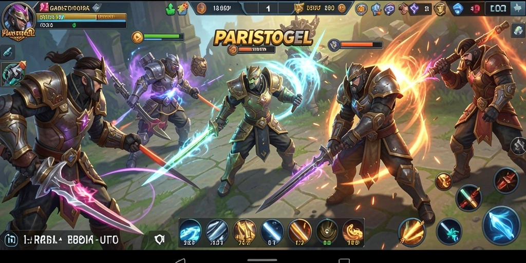 Tampilan menarik dari gameplay PARISTOGEL yang intens dan strategis.
