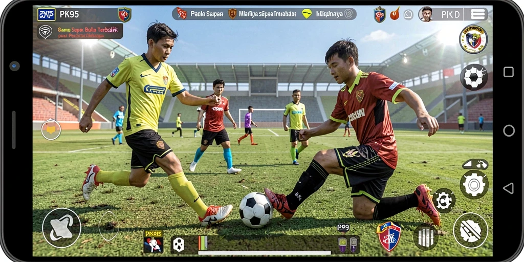 Screenshot PK95 yang menampilkan aksi seru di lapangan.