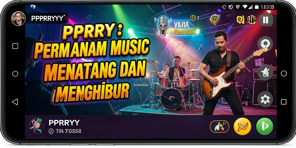 Tampilan gameplay PPRRYY yang penuh warna dan interaktif.