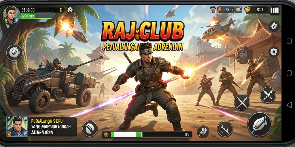 Gameplay RAJACLUB yang penuh petualangan dan tantangan.