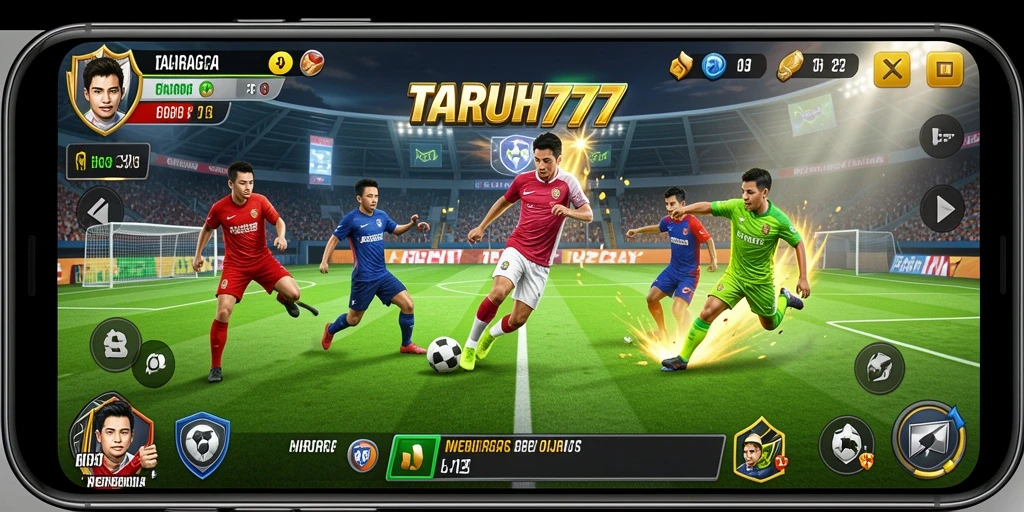 Tampilan gameplay menarik dari TARUH777 yang penuh aksi olahraga.