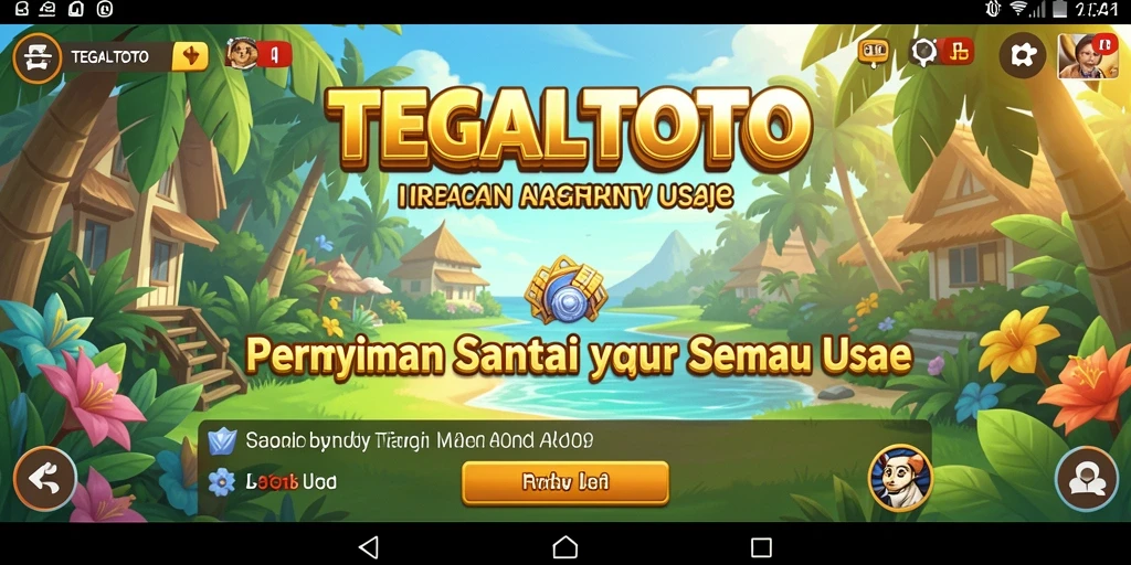 Tampilan gameplay TEGALTOTO yang menyenangkan dan mudah dipahami.